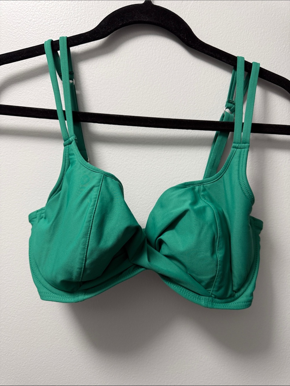 Sculpted Support Bikini Top in Teal Green